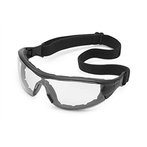 Gateway Safety 21GBX9 Swap Wraparound Hybrid Eye Safety Glasses/Goggles, FX3 Premium Anti-Fog Lens, Black Frame with Foam Edge, Regular, Clear in Kuwait
