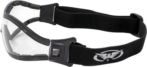 GV Z33 Motorcycle Skydiving Airsoft Goggle Low Profile Anti Fog Clear Lens Plus Storage Bag Global Vision in Kuwait