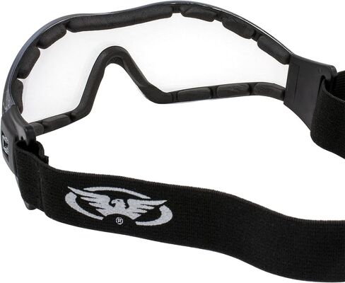 GV Z33 Motorcycle Skydiving Airsoft Goggle Low Profile Anti Fog Clear Lens Plus Storage Bag Global Vision in Kuwait