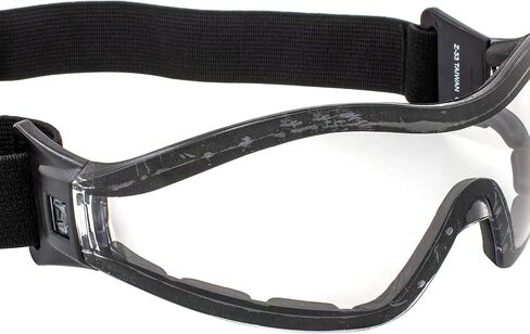 GV Z33 Motorcycle Skydiving Airsoft Goggle Low Profile Anti Fog Clear Lens Plus Storage Bag Global Vision in Kuwait