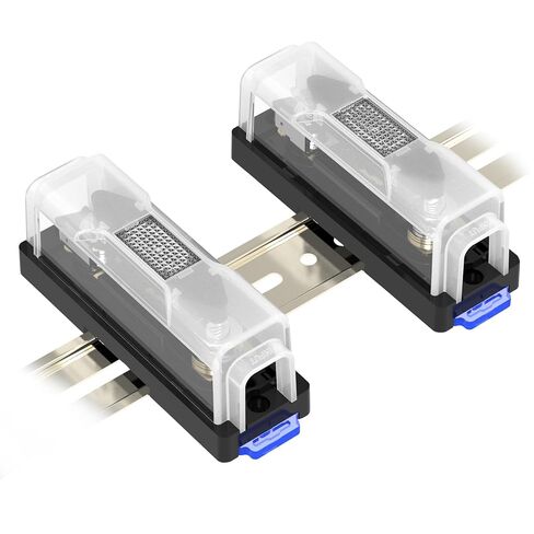 مجموعة حامل الصمامات 300A ANL مع قطعتين من الصمامات 300A 32VDC ANL كتلة الصمامات المضمنة، حامل فيوز 300 أمبير مع غطاء شفاف لأنظمة صوت السيارة وأنظمة الفيديو والبحرية والمركبات الترفيهية والشاحنات والمركبات ATV - مجموعة حماية كاملة للدوائر in Kuwait