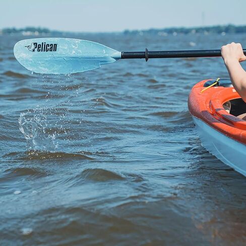 Pelican - Poseidon Paddle - Aluminum Shaft with Reinforced Fiberglass Blades - Lightweight, Adjustable Kayaks Paddles - Perfect for Kayaking Boating in Saudi Arabia