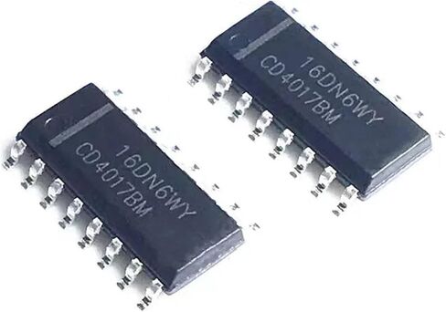 10 قطعة CD4017BM CD4017 عداد عشري المنطق رقاقة IC SMD SOP-16 in Kuwait