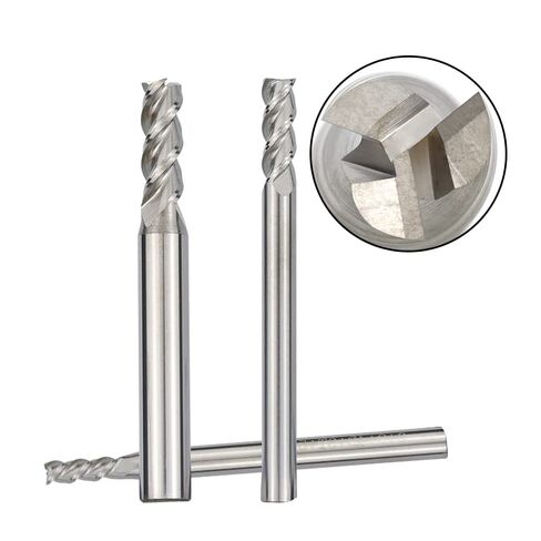 High Speed Steel 3 Flute Straight End Mill Cutter Aluminum Cutting CNC Router Bits 1-12mm Carbide Milling for Metal Tools Machine Spiral Bit in Saudi Arabia