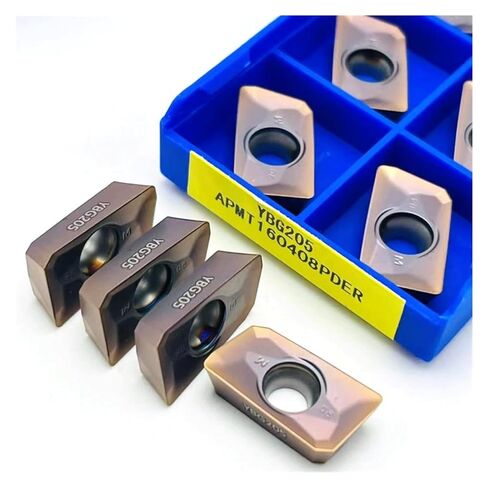 APMT1135 APMT160408 CNC Lathe Tungsten Steel Carbide Alloy Cutting Tools Milling Inserts Cutter for face Side APMT 1135(APMT160408 YBG205) in Saudi Arabia