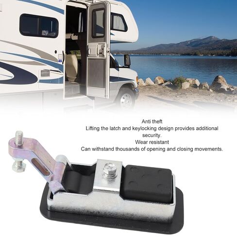 Zinc Alloy Compression Latch with 2 Keys, Keylock Security, 95x45mm Hole Size for RV/Boat Cabinets (1-6mm Door Thickness) in Kuwait