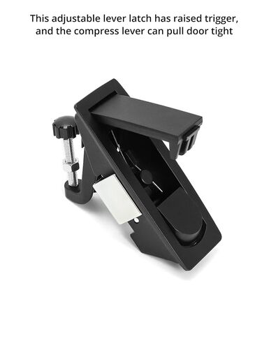 QWORK 8Pcs Compression Latch Lock Zinc Alloy Flush Lever Latch Adjustable Grip Range 0.04"-0.94" in Kuwait