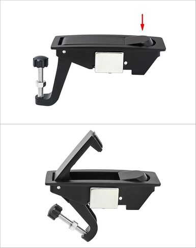 QWORK 8Pcs Compression Latch Lock Zinc Alloy Flush Lever Latch Adjustable Grip Range 0.04"-0.94" in Kuwait