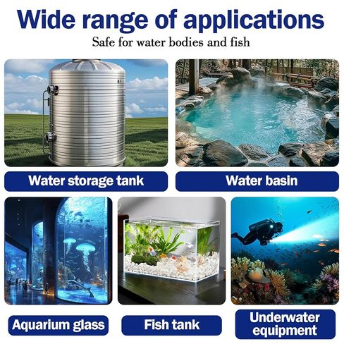Aquarium Safe Silicone,Aquarium Silicone Transparent Underwater Sealant Waterproof, Strong Adhesion, Excellent Flexibility, Suitable for Underwater bonding in Aquariums (120ml) in Saudi Arabia