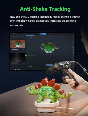 Crealty 3D Scanner Ferret Pro, Up to 60FPS Scanning Speed and 0.1mm Accuracy,Wireless Scanning for Windows Mac iPhone Android in Saudi Arabia