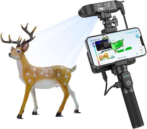 Creality CR-Scan Ferret Pro 3D Scanner for Printing, 0.1mm Accuracy & 60FPS Wireless Scanning with WiFi6/Anti-Shake, Full-Color Handheld Scanner Compatible with Win/Mac/iOS/Android in Saudi Arabia