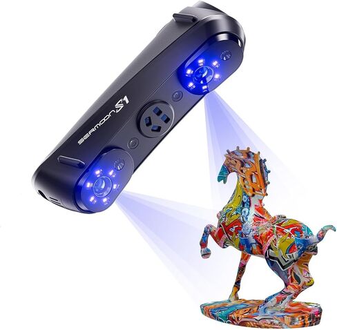 Creality CR-Scan Ferret Pro 3D Scanner for Printing, 0.1mm Accuracy & 60FPS Wireless Scanning with WiFi6/Anti-Shake, Full-Color Handheld Scanner Compatible with Win/Mac/iOS/Android in Saudi Arabia