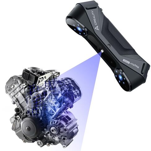 Creality 3D Scanner Raptor Pro for Automotive & Engineering Projects with Metrology-Grade 0.02mm Accuracy,22+7 Blue Laser, Up to 60FPS Scanning Speed in Saudi Arabia