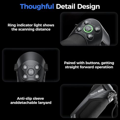 Creality 3D Scanner Raptor Pro for Automotive & Engineering Projects with Metrology-Grade 0.02mm Accuracy,22+7 Blue Laser, Up to 60FPS Scanning Speed in Saudi Arabia