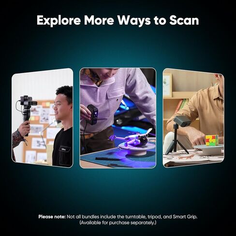 3DMakerpro 3D Scanner Moose Lite, Medium-Format 3D Scanners for Printing, NIR Light Source, Up to 0.05mm Accuracy, Mono Texture Scanning in Saudi Arabia