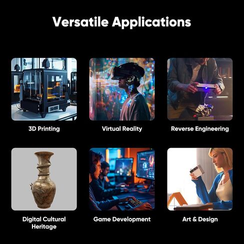 3DMakerpro 3D Scanner Moose Lite, Medium-Format 3D Scanners for Printing, NIR Light Source, Up to 0.05mm Accuracy, Mono Texture Scanning in Saudi Arabia