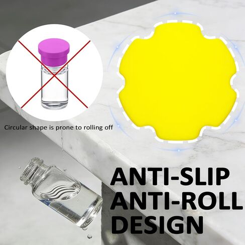 أغطية واقية من السيليكون من رونيافل 16 عبوة سعة 3 مل - 8 ألوان متنوعة، أغطية أغطية مقاومة للتسرب ومقاومة للغبار لقوارير الحقن وقوارير الببتيد، قابلة لإعادة الاستخدام وسهلة التنظيف in Kuwait