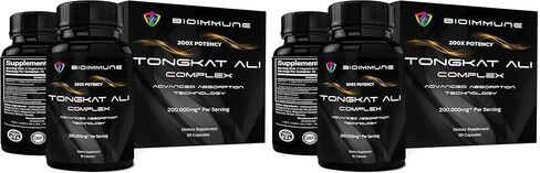 Longjack Tongkat Ali Extract Capsules 200x Strength | Equal to 200,000 mg | Muscle Mass Strength, Drive, Performance in Kuwait