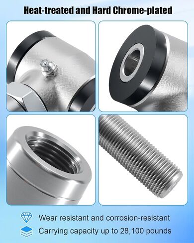 3/4" .750" Threaded Bushing Kit for 4-Link Suspension 1/2" Bolt Hole, Includes Right and Left Hand Thread Bushings in Saudi Arabia