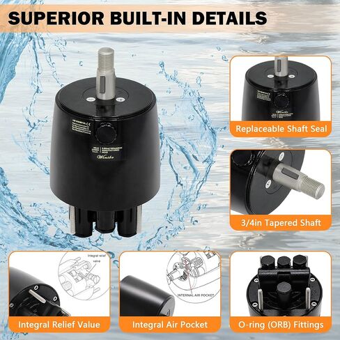 HH5271-3 خوذة مضخة التوجيه الهيدروليكية الخارجية، 1.7 cu مضخة خوذة أمامية للقوارب حتى 300 حصان، متوافقة مع قوارب الطرادات المتجولة in Kuwait
