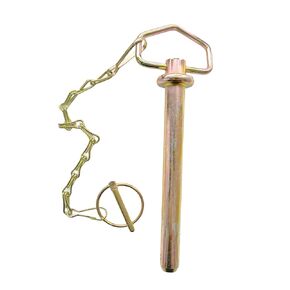 Heavy Duty Hitch Pin with Chain Trailer Pin Safety Pin Spring Steel Chain Pin for Heavy Towing (3/4in x 6-2/5in)