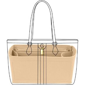 tote bag organizer Insert for gucci ophidia Purse women large tote bag insert Y070Khaki-Ce pull