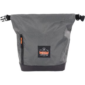 Ergodyne Arsenal 5186 Respirator Mask Storage Bag, Fits Half and Full Face Respirators, Adjustable Roll Top Closure,Gray