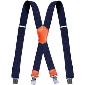 حمالات Cedrainy للرجال X مشبك خلفي قابل للتعديل شديد التحمل مع دعامات مرنة بعرض 1.6 بوصة in Kuwait