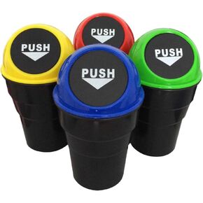 Car Accessories 4 Pcs Car Garbage Holder for Stocking Stuffers, Car Cupholder Trash Can