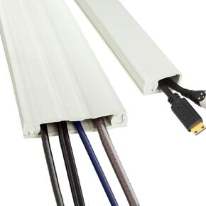 Cordline 2-Way Cord Channel in Paintable White, 8-ft Continuous Roll