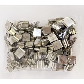 GDJIEDE 100 PCS Metal Wick Sustainer,Wick Holder for Wood Wick Candle, WK028