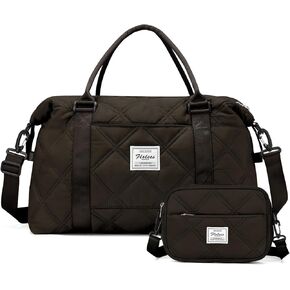 Weekender Bags for Women Travel, Overnight Travel Duffel Bag with Wet Pocket and Separate Toiletry Bag, Airplane Personal Item Travel Bag, Travel Tote Bag Carry On Bags,Gym Bag