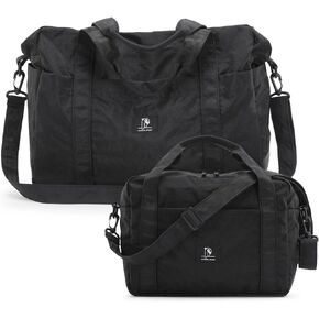 2 Pack Weekender Bags, Travel Duffel Bag, Sports Gym Bag, Carry On Tote Bag, Luggage Overnight Bag Hospital Bag for Women and Men