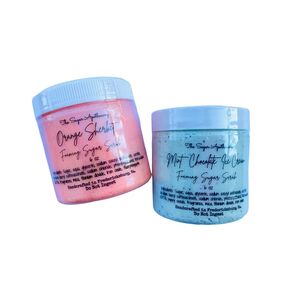 Mini foaming sugar scrub 2 pack | Mint Chocolate Ice Cream & Orange sherbet | stocking stuffers for her | Christmas gift