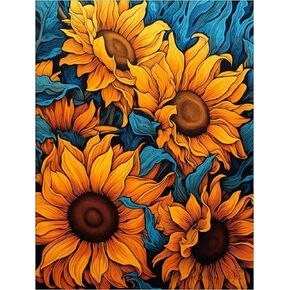 Maripabon 5D Diamond Art Painting Kits for Adults Flowers Ornament Full Drill DIY Diamond Art Kits Floral Picture Art for Home Wall Decor,11.8x11.8 inch(Style A)