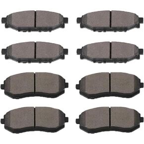 Front Rear Ceramic Brake Pads Compatible with 2009-2013 Subaru Forester,2008-2011 Subaru Impreza,2005-2013 Subaru Legacy,2005-2013 Subaru Outback
