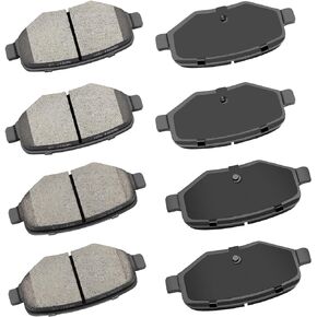 cciyu Ceramic Front Rear Disc Brake Pad Set Fit for 2011-2015 for Ford Edge, 2011-2015 for Lincoln MKX,8pcs