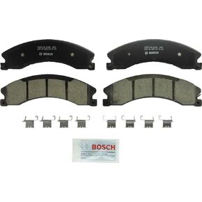BOSCH BC1565 QuietCast Premium Ceramic Disc Brake Pad Set - Compatible With Select Cadillac Escalade; Chevrolet Silverado, Suburban, HD; GMC Sierra, HD; Nissan NV, Titan XD