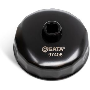 مفتاح ربط فلتر زيت بغطاء نهاية دكتور ساتا 1/2 بوصة 90 ملم، 15 فلوت - ST97406 in Kuwait