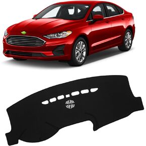 FIILINES Dash Cover Fit for Ford Fusion 2013-2020 Dashboard Cover Fusion Accessories Dash Mat Sunshade Nonslip Mesh Protector No Glare