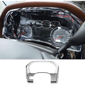 RT-TCZ for Silverado Dashboard Instrument Trim Cover, Chrome Interior Accessories for Chevrolet Silverado GMC Sierra 2014-2017
