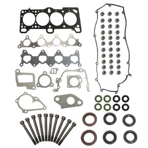 ES71023 CPWK105 Cylinder Head Gasket Set with Head Bolt Kit, Compatible with Hyundai Accent Kia Rio 1.6L DOHC 16v 2006-2011#OE HS26224PT-1 HS26224PT-2 22441 26801 22311 26101 22224 23500 21421 22020