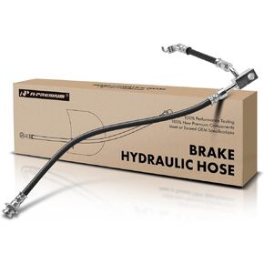 A-Premium Front Passenger Brake Hydraulic Hose Compatible with Select Nissan and Infiniti Models - Armada 2008-2015 2017, Titan 2008-2015 2017-2019, QX56 2008-2010 - Replace# 46210ZV01B