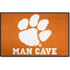 FANMATS 14536 Clemson University Nylon Universal Man Cave Starter Rug , 19"x30"