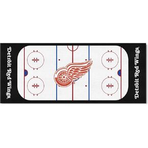 FANMATS - 10382 NHL Detroit Red Wings Nylon Face Football Field Runner 30"x72"