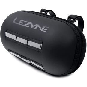 LEZYNE Hard Bar Caddy Bicycle Bag, Semi-Rigid EVA Foam Construction, Water Resistant, 2.2 Liter Compartment, Easy Access Handlebar Bike Bag