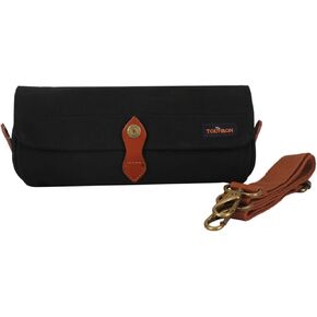 TOURBON Waxed Canvas Bicycle Top Tube Bag Bike Handlebar Basket (Green Flower)