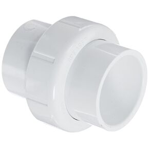 Spears 457 Series PVC Pipe Fitting, Union with Buna O-Ring, Schedule 40, 3" Socket