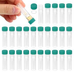 PATIKIL 1ml Plastic Cryogenic, 200Pcs Self Standing Cryogenic Vial Screw Top Frozen Test Tube for Lab Laboratory Science, Red Cap
