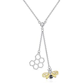Bee/Hummingbird/Owl Necklace Sterling Silver Animal Pendant Necklace 18+2in Extended Chains Jewelry Gifts for Women Girls with Gifts Box
